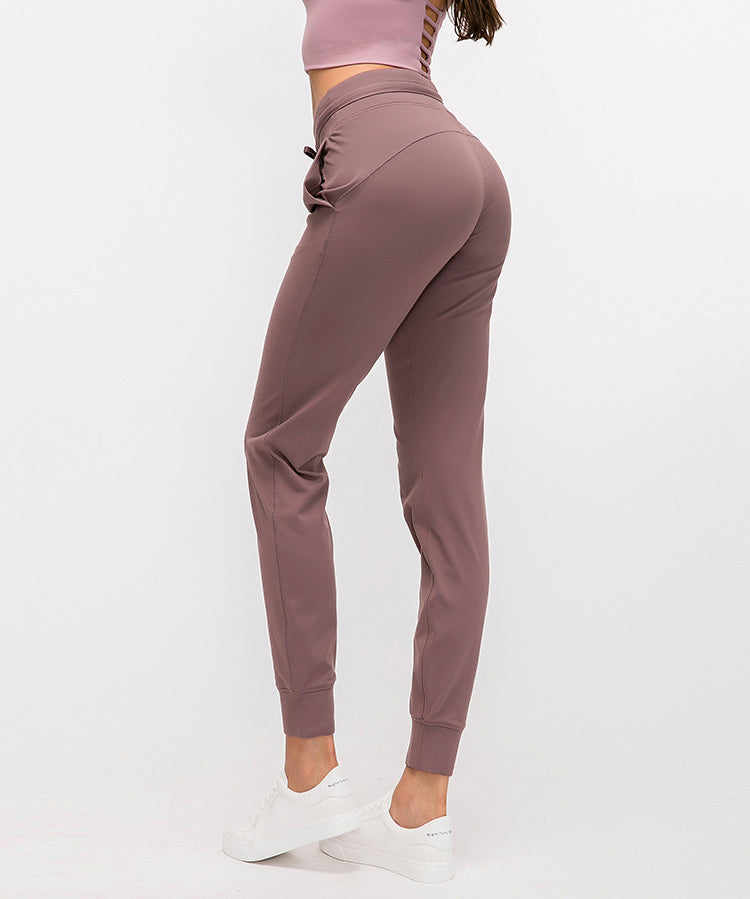 Brushed slim yoga pants by bornfocus