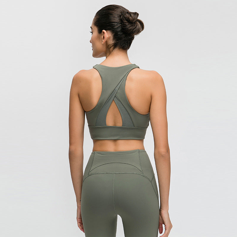 Turtleneck sports bra by bornfocus