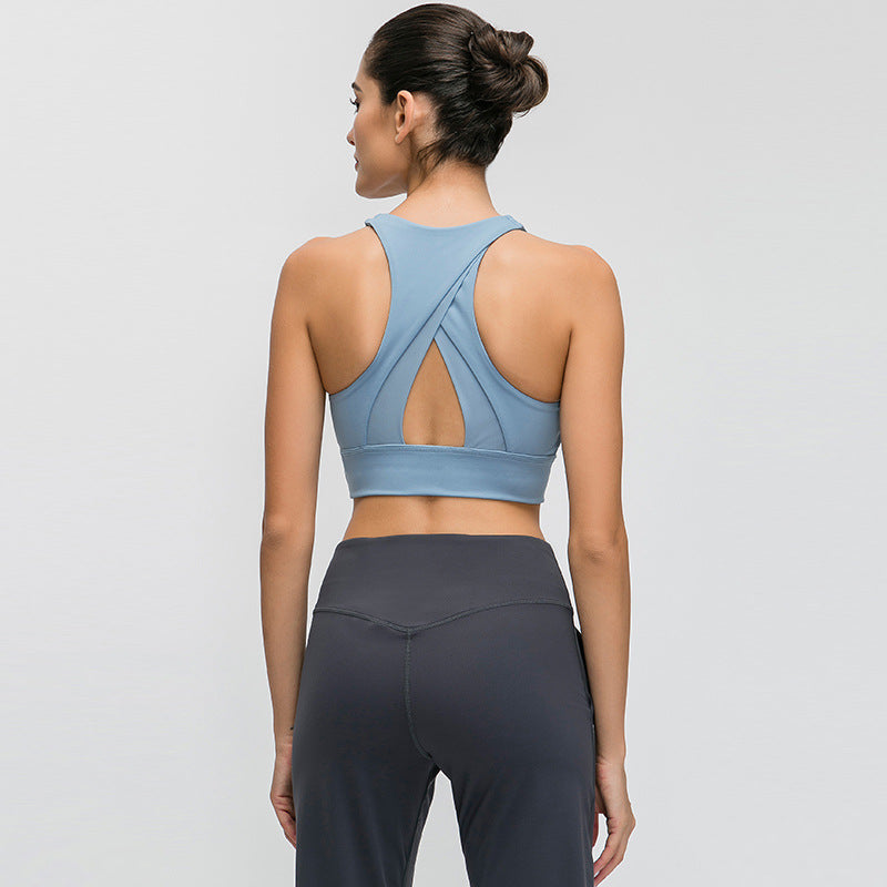 Turtleneck sports bra by bornfocus