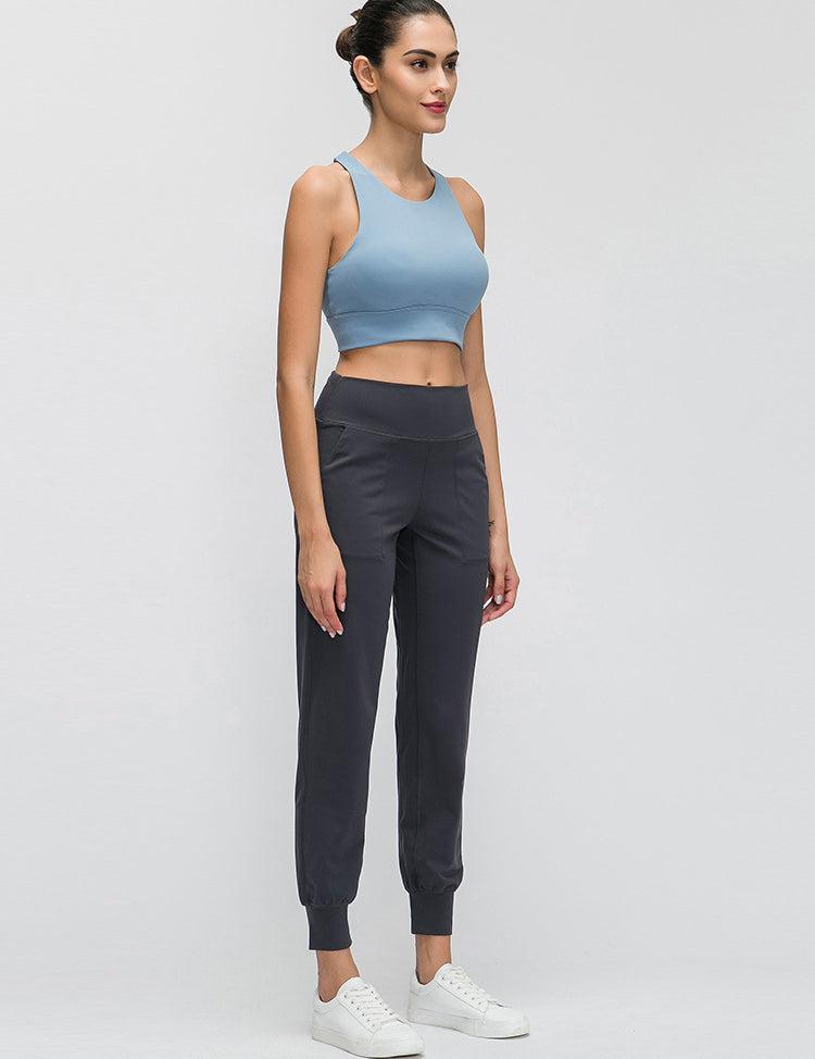 Loose straight-leg yoga pants by bornfocus