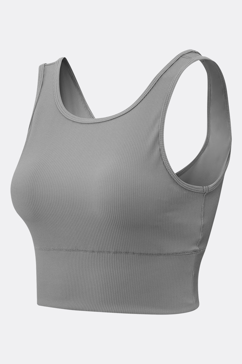 Ribbed Reversible Crop Tank Top by bornfocus