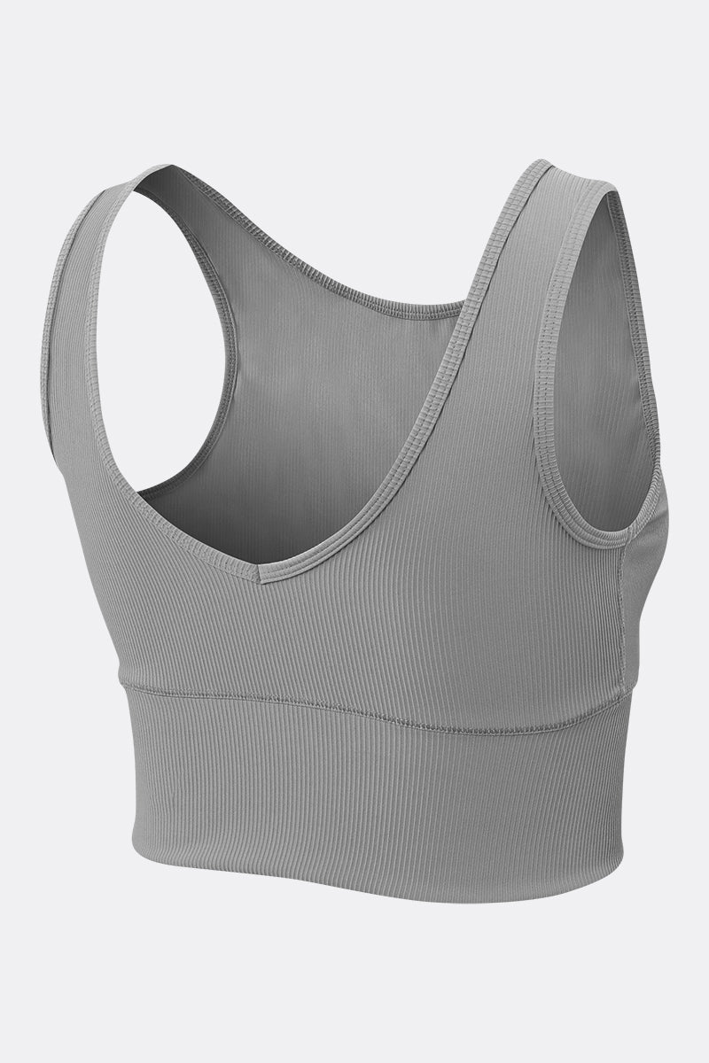 Ribbed Reversible Crop Tank Top by bornfocus