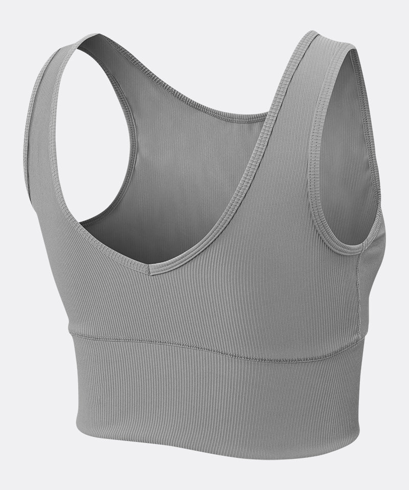 Ribbed Reversible Crop Tank Top by bornfocus