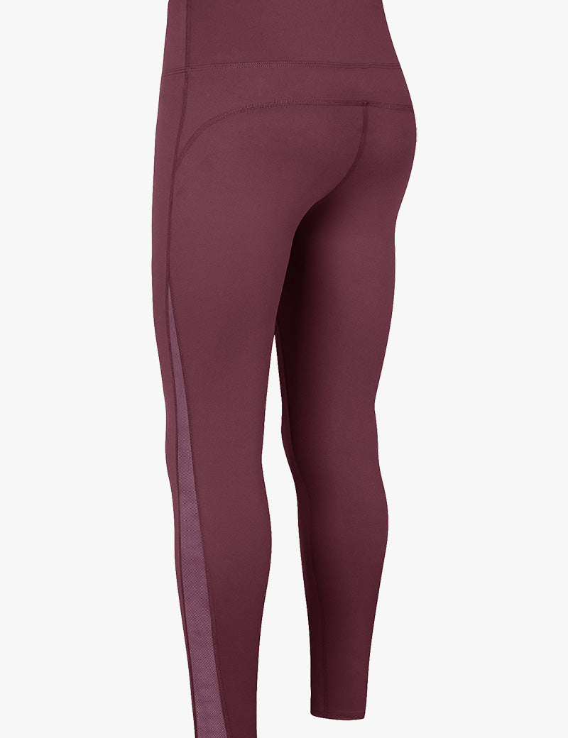 High Waist Workout Leggings with Mesh Inserts by bornfocus