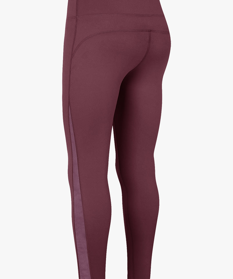 High Waist Workout Leggings with Mesh Inserts by bornfocus