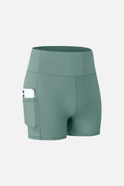 High-Rise Yoga Shorts with Pockets by bornfocus