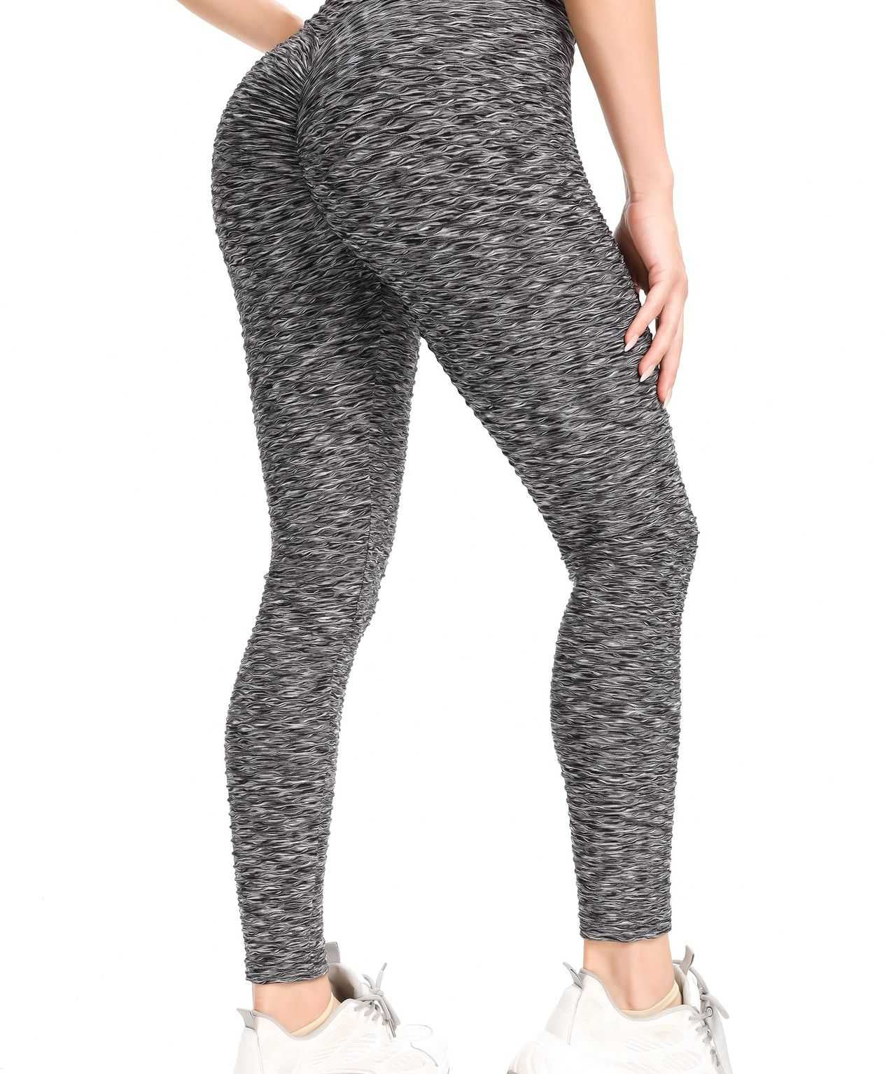 High Waisted Ruched Butt Lifting Leggings by bornfocus