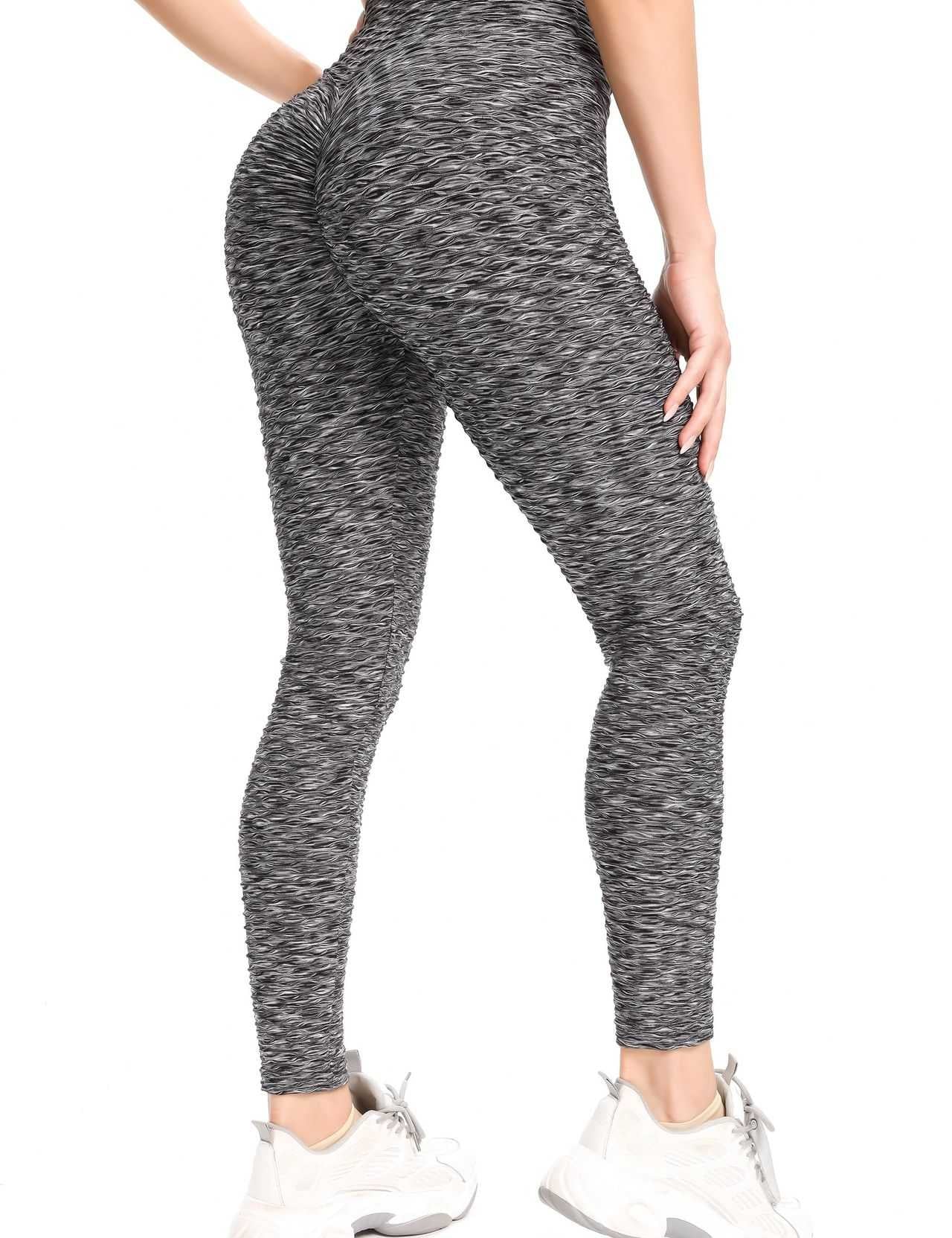 High Waisted Ruched Butt Lifting Leggings by bornfocus