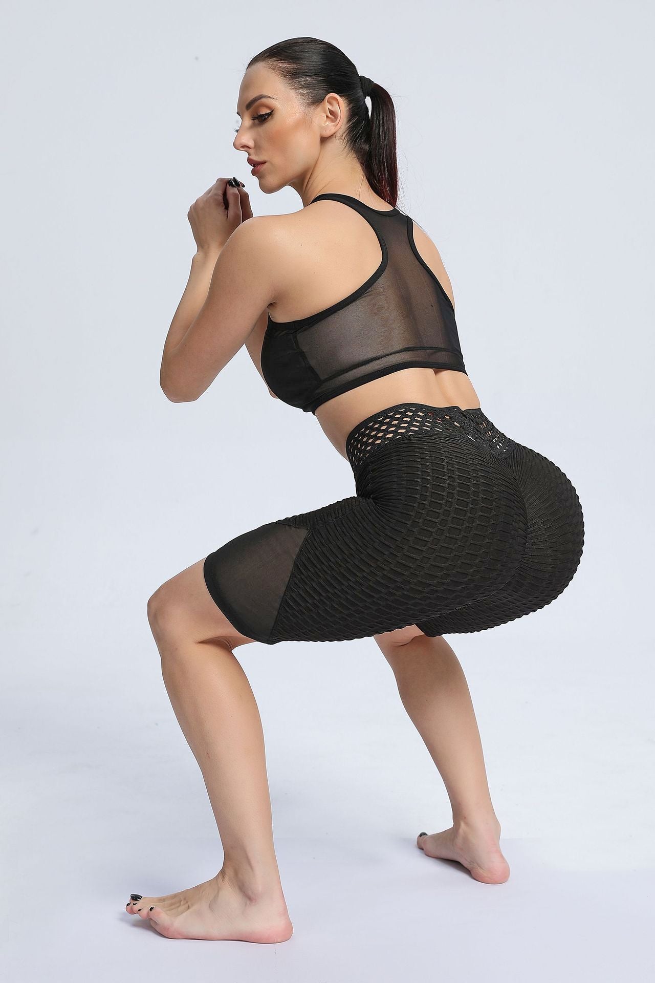 Butt Lifting Short with Mesh Insert by bornfocus