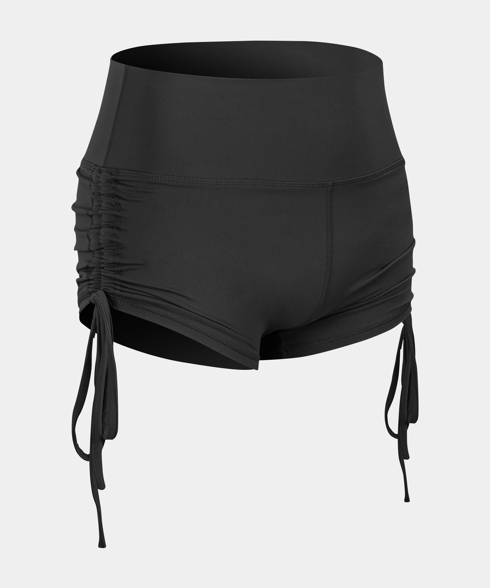 High-Rise Workout Shorts with Drawstring by bornfocus