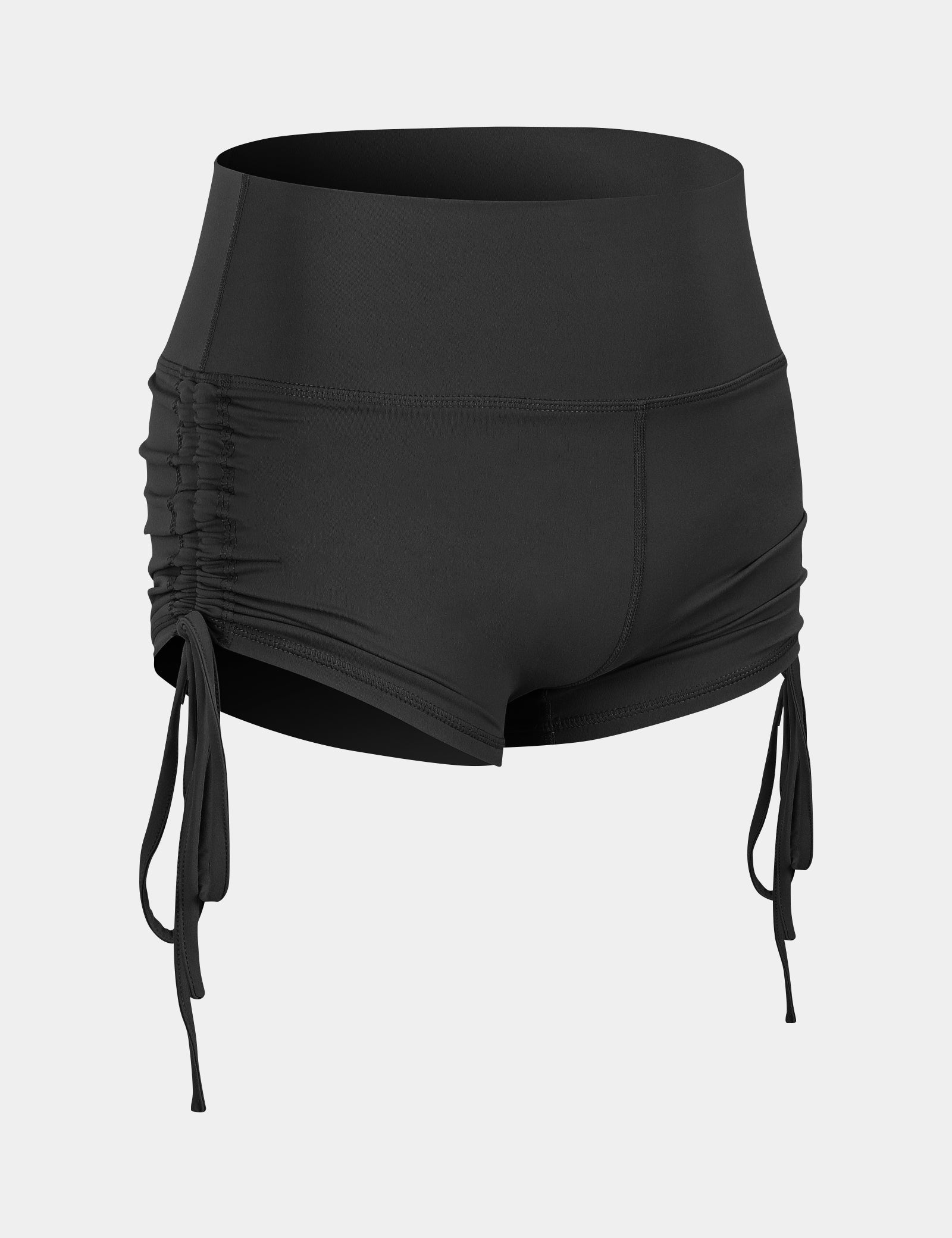 High-Rise Workout Shorts with Drawstring by bornfocus