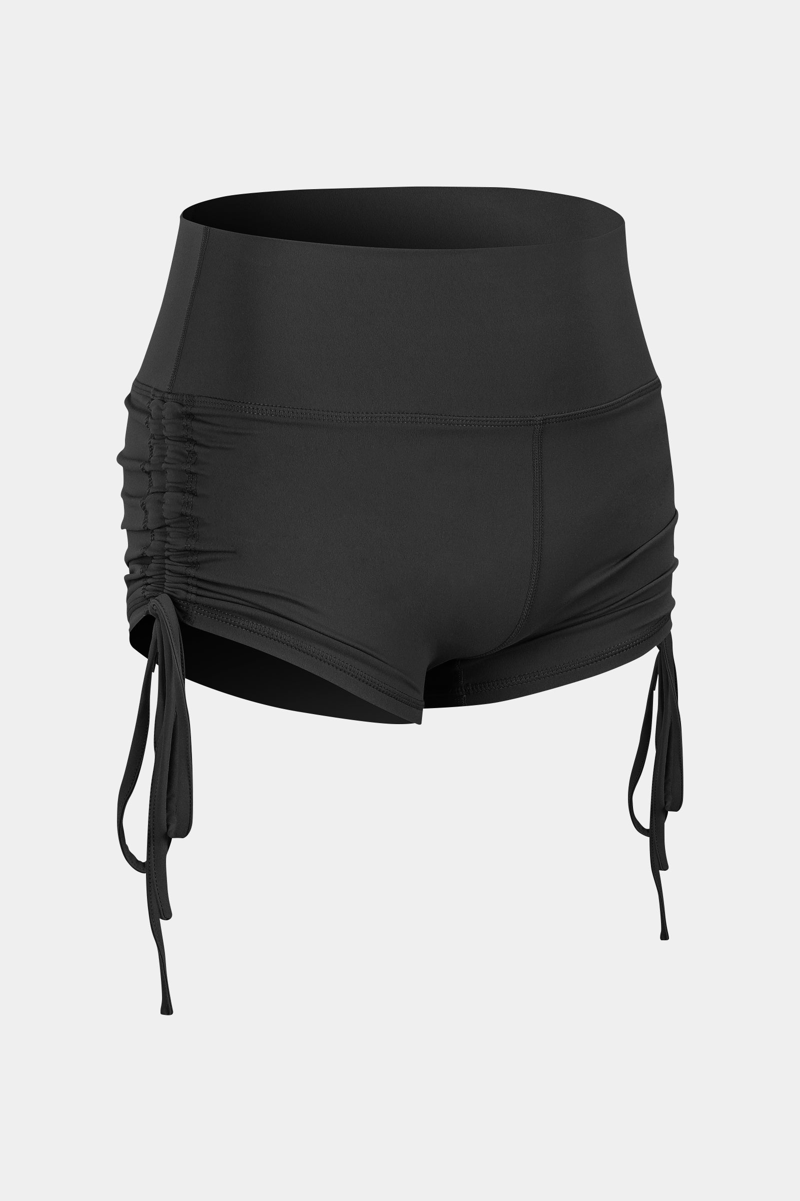 High-Rise Workout Shorts with Drawstring by bornfocus