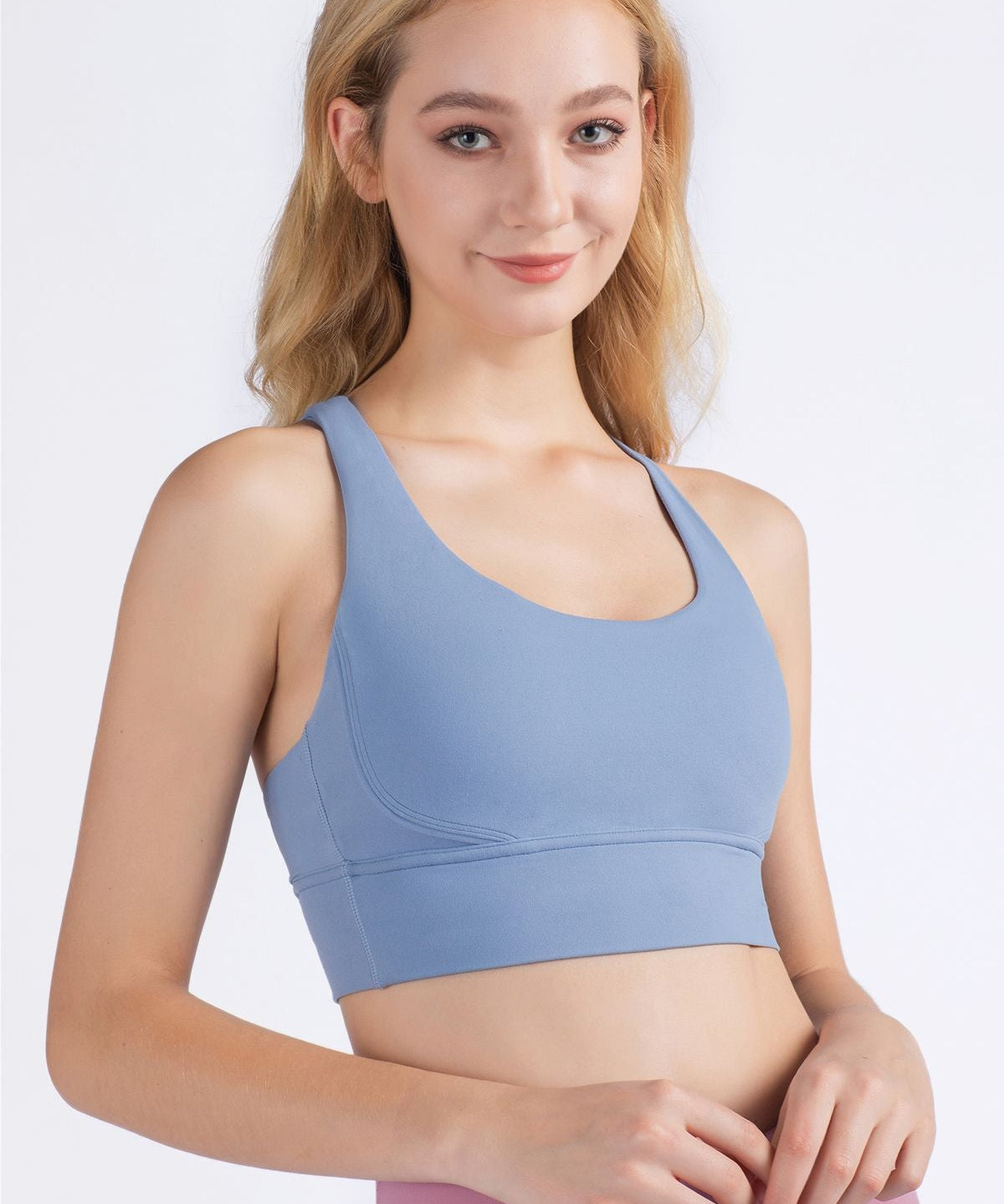 Strappy Back Sports Bra by bornfocus