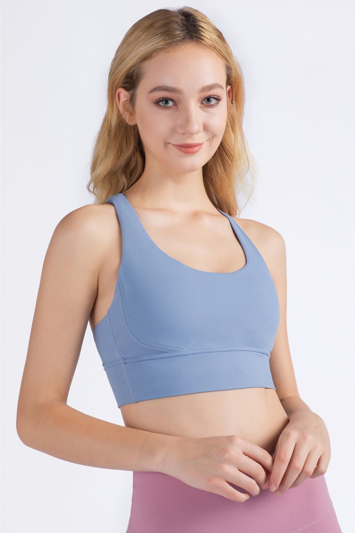 Strappy Back Sports Bra by bornfocus