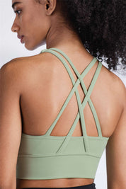 Strappy Back Sports Bra by bornfocus