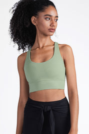 Strappy Back Sports Bra by bornfocus