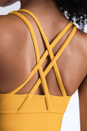 Strappy Back Sports Bra by bornfocus