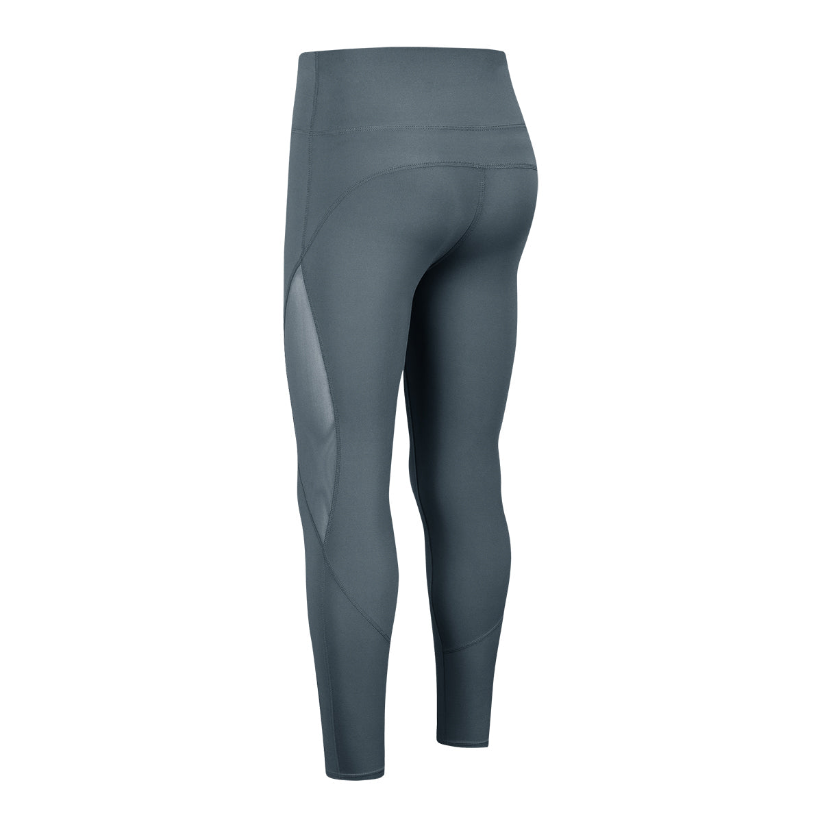 High-Waist Mesh Insert Ankle Leggings by bornfocus