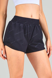 Letter Printed 2 in 1 Running Shorts by bornfocus