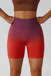 Ombre Seamless Scrunch Butt Shorts by bornfocus