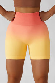 Ombre Seamless Scrunch Butt Shorts by bornfocus