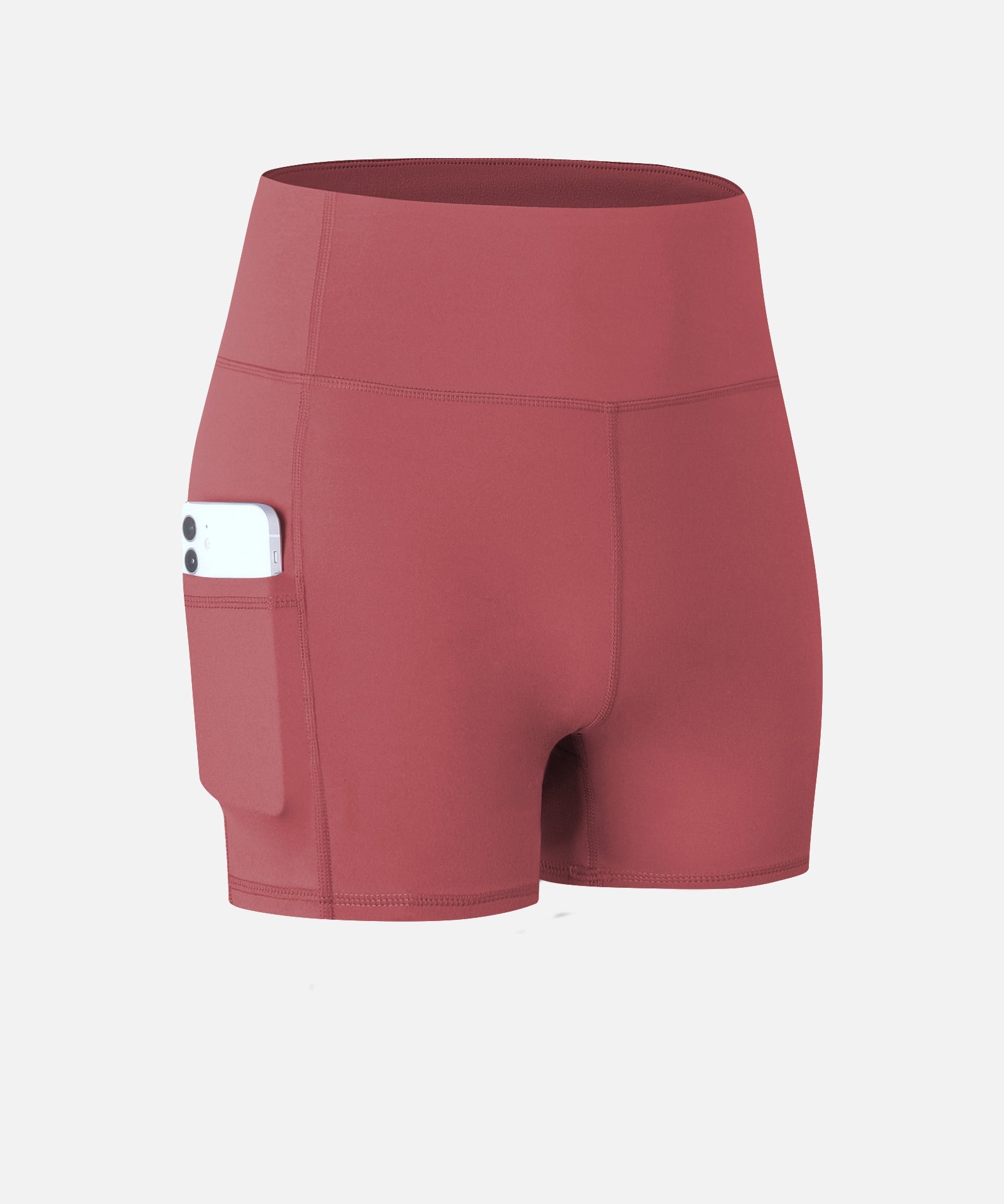 High-Rise Yoga Shorts with Pockets by bornfocus