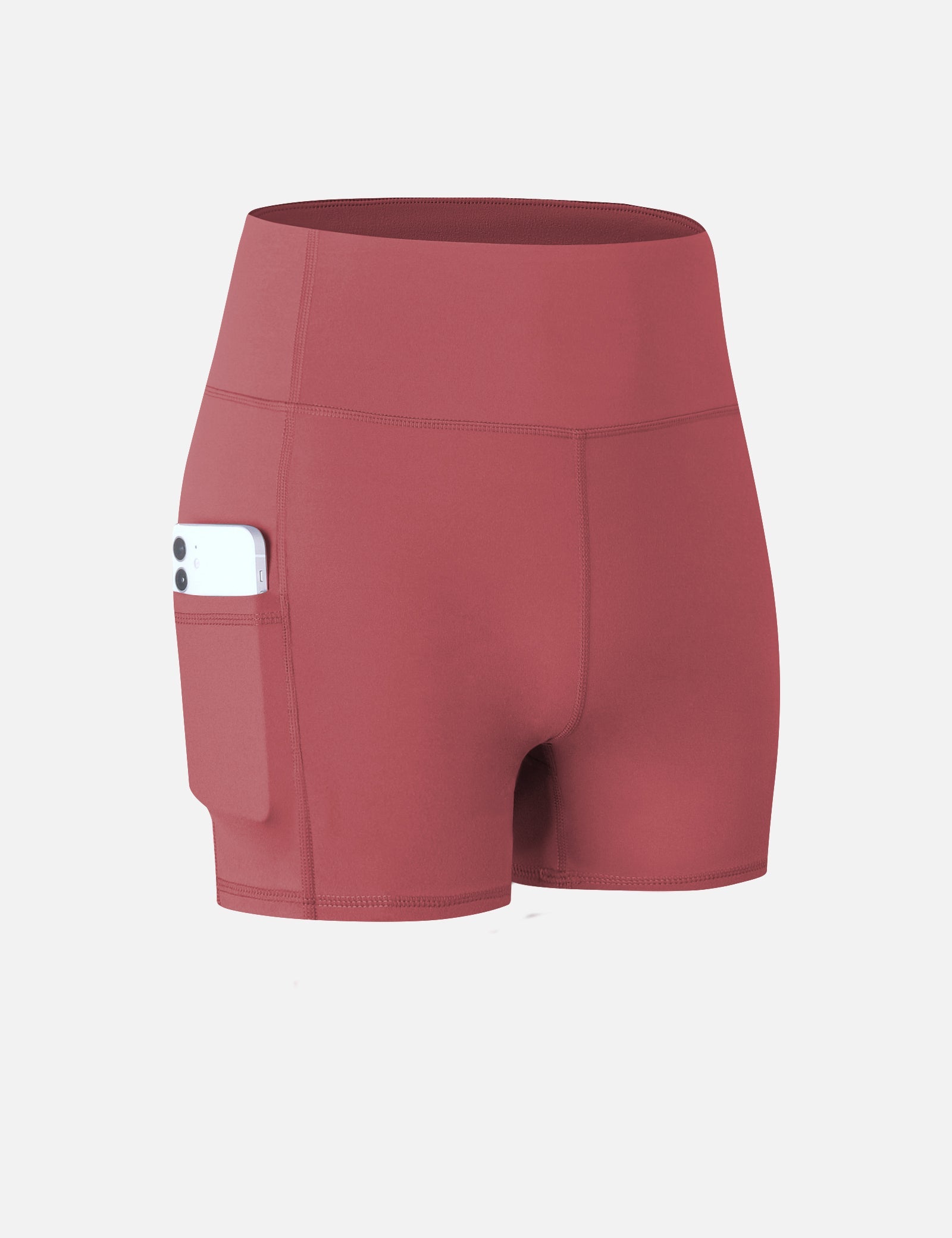 High-Rise Yoga Shorts with Pockets by bornfocus