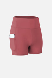 High-Rise Yoga Shorts with Pockets by bornfocus