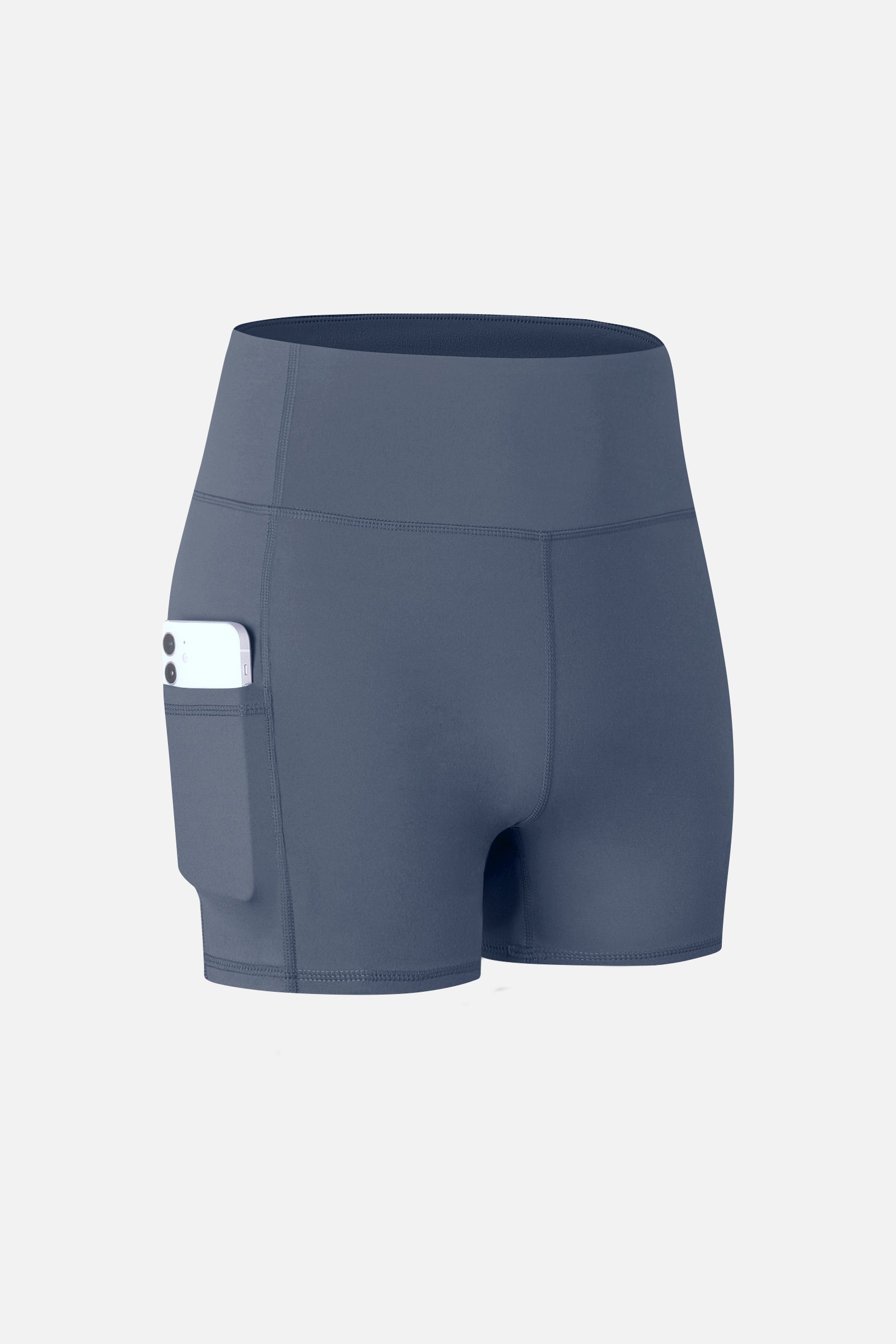 High-Rise Yoga Shorts with Pockets by bornfocus