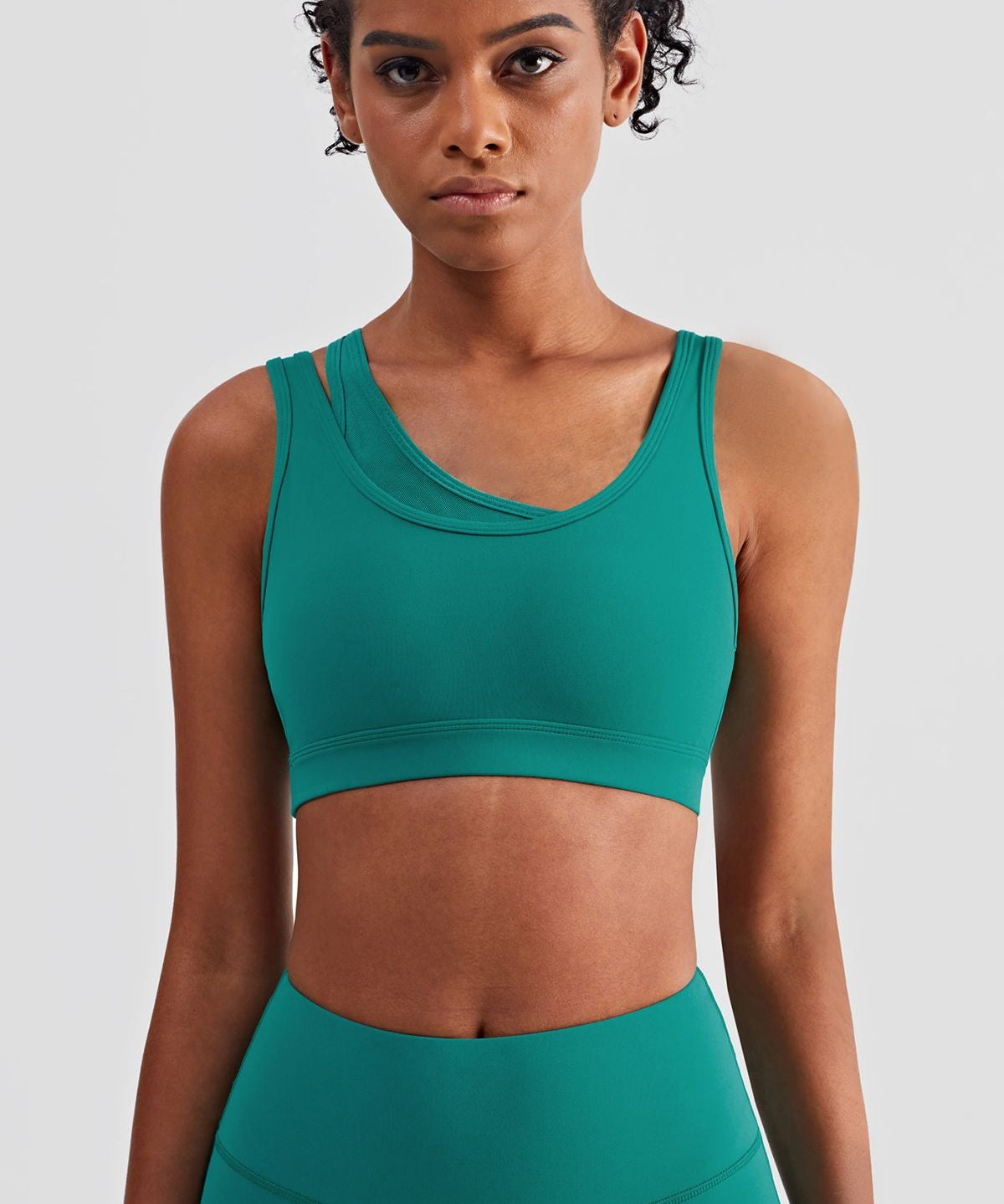 Mesh Insert Sports Bra Light Support by bornfocus