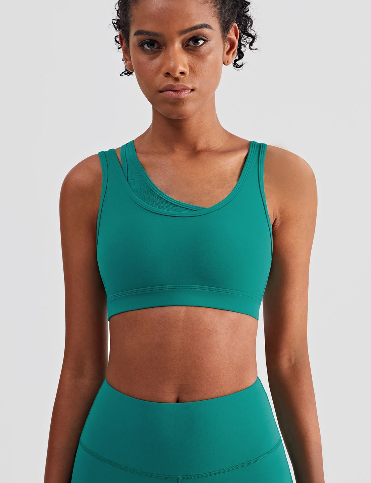 Mesh Insert Sports Bra Light Support by bornfocus