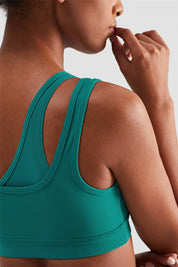 Mesh Insert Sports Bra Light Support by bornfocus