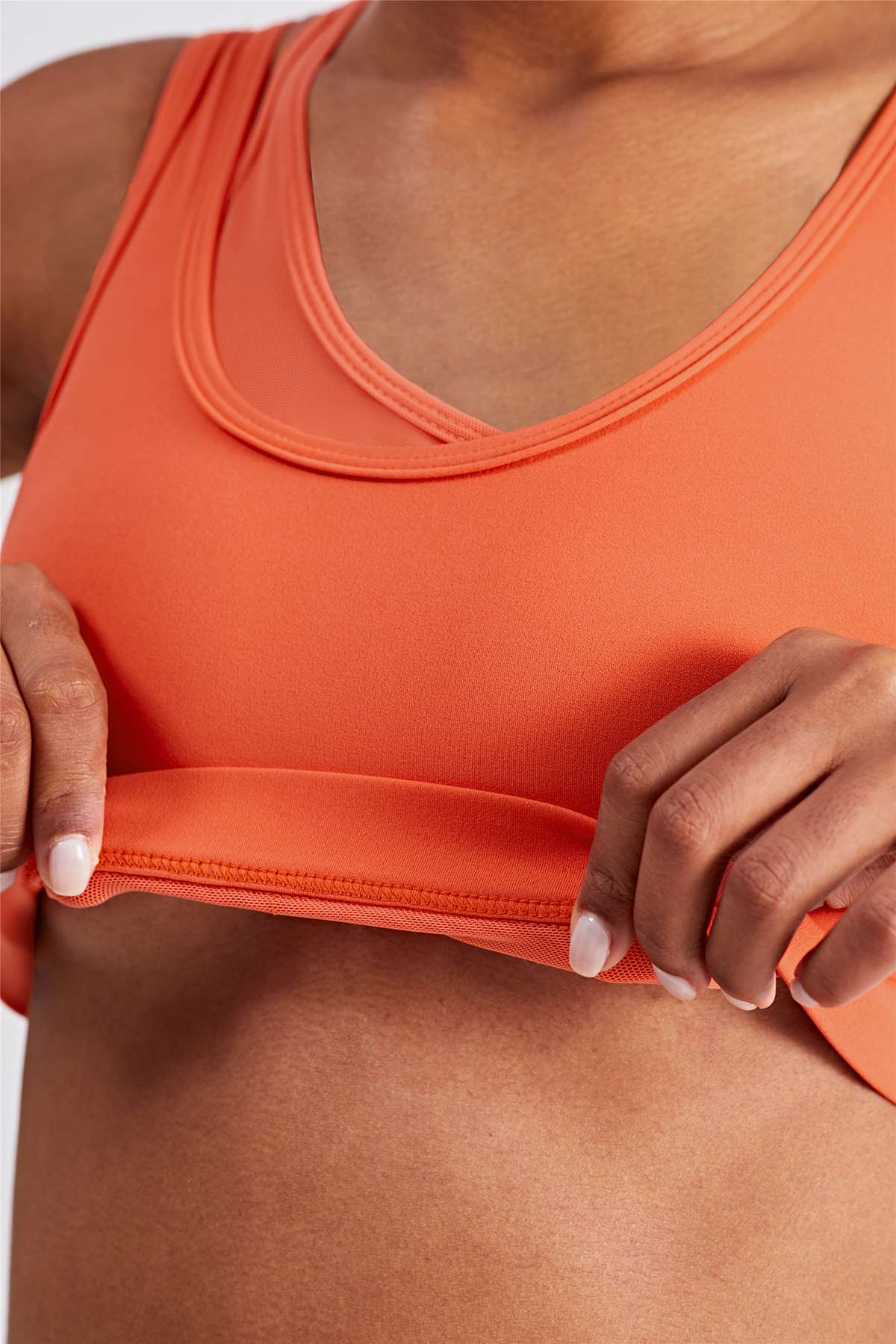 Mesh Insert Sports Bra Light Support by bornfocus