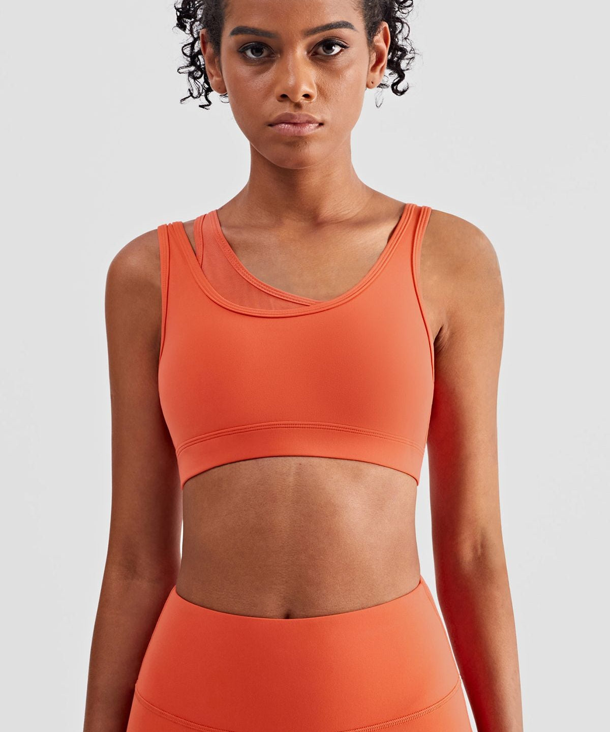 Mesh Insert Sports Bra Light Support by bornfocus