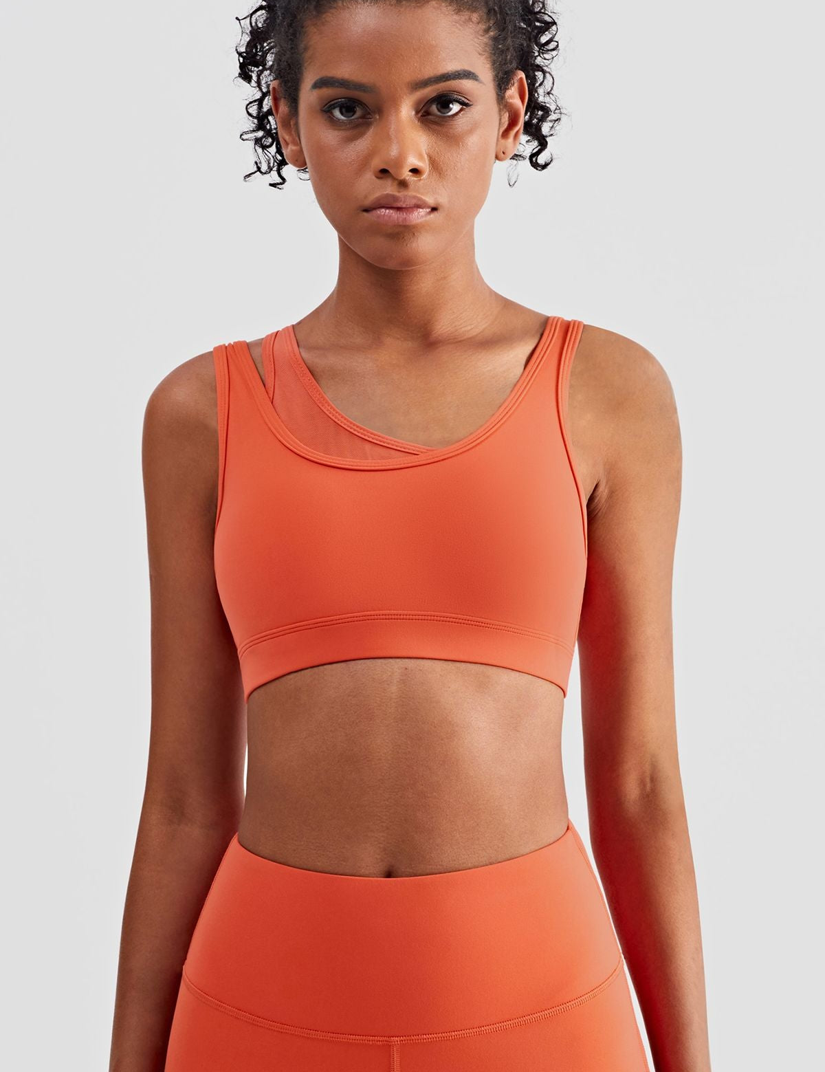 Mesh Insert Sports Bra Light Support by bornfocus