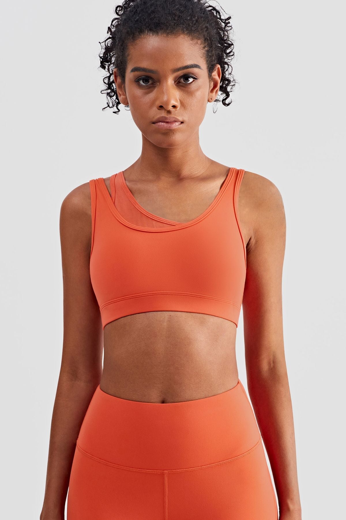 Mesh Insert Sports Bra Light Support by bornfocus