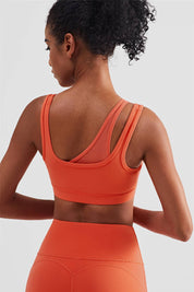 Mesh Insert Sports Bra Light Support by bornfocus