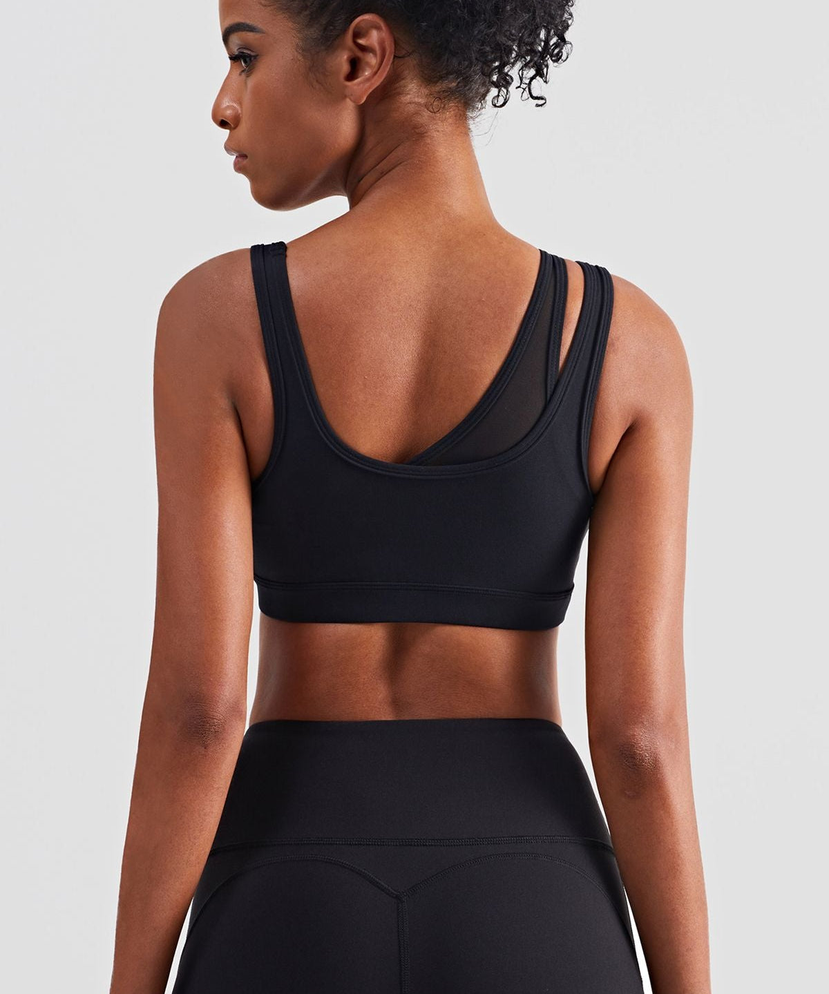 Mesh Insert Sports Bra Light Support by bornfocus