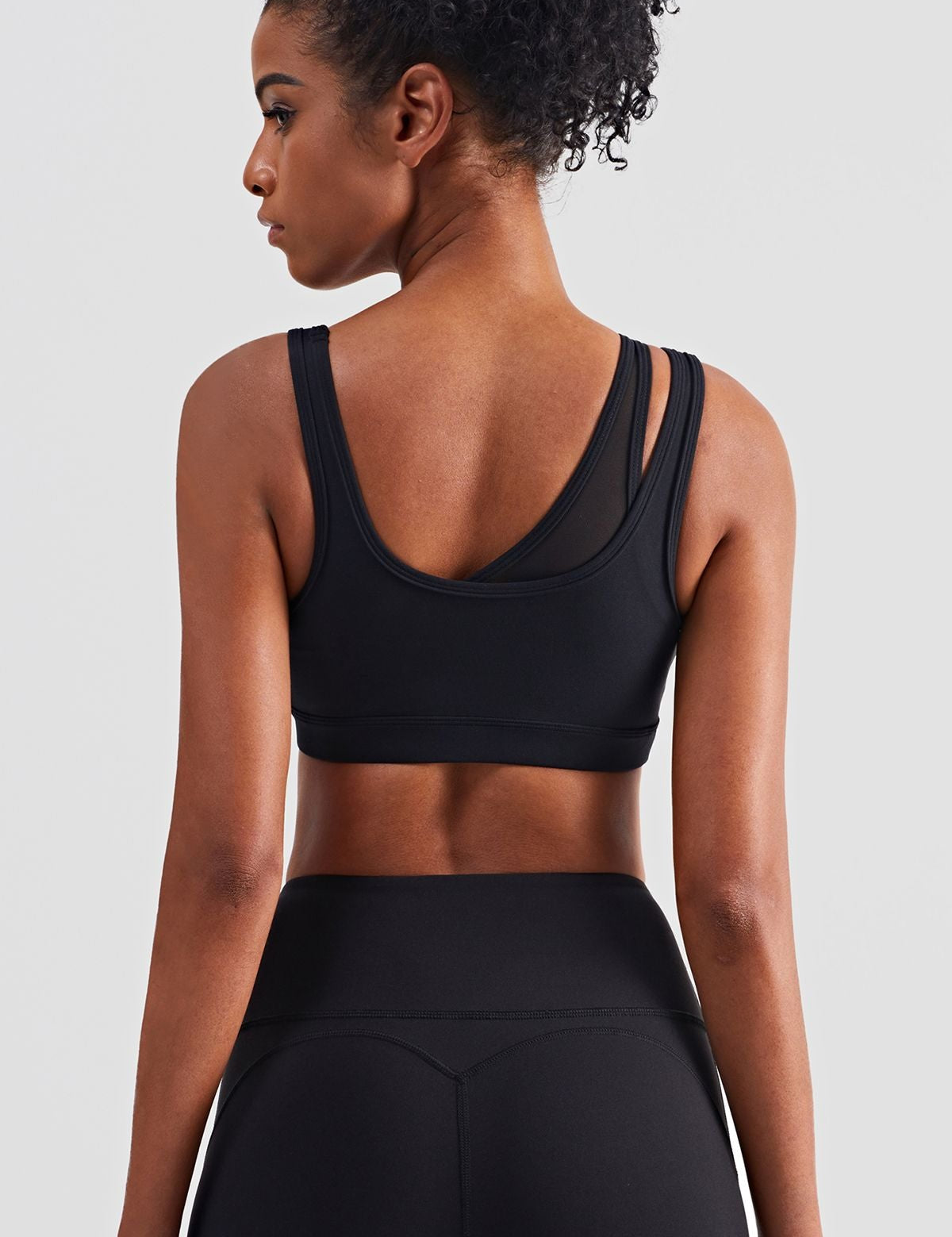 Mesh Insert Sports Bra Light Support by bornfocus