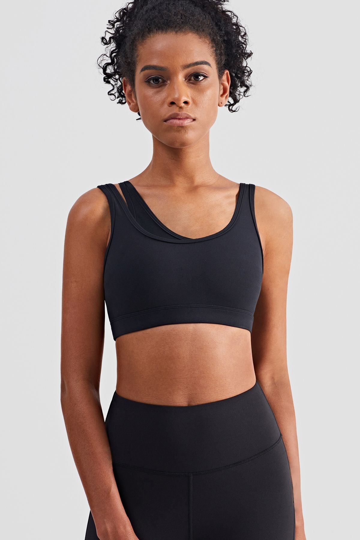 Mesh Insert Sports Bra Light Support by bornfocus