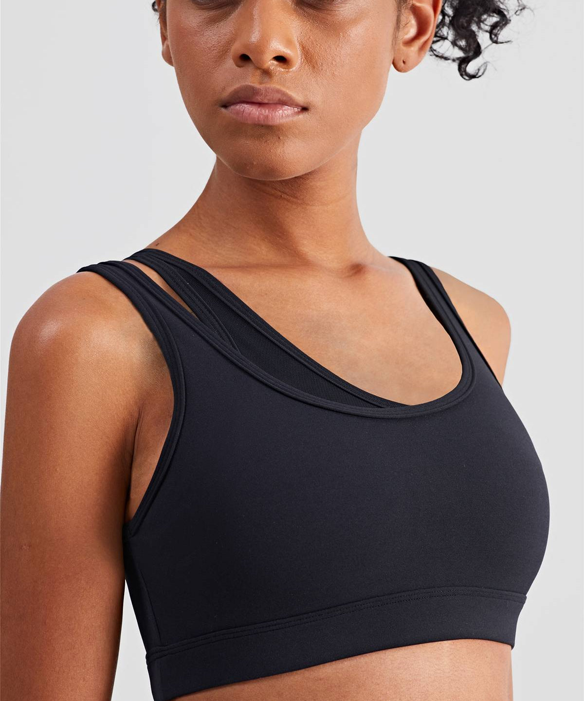 Mesh Insert Sports Bra Light Support by bornfocus