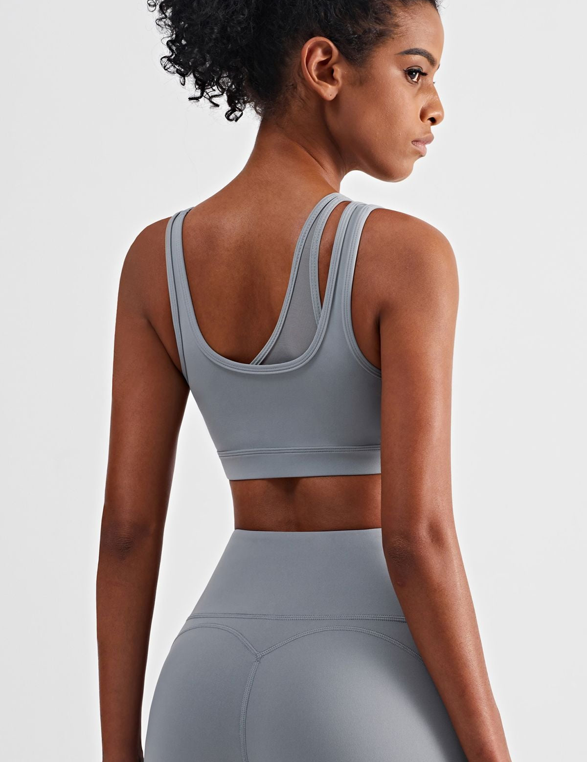 Mesh Insert Sports Bra Light Support by bornfocus