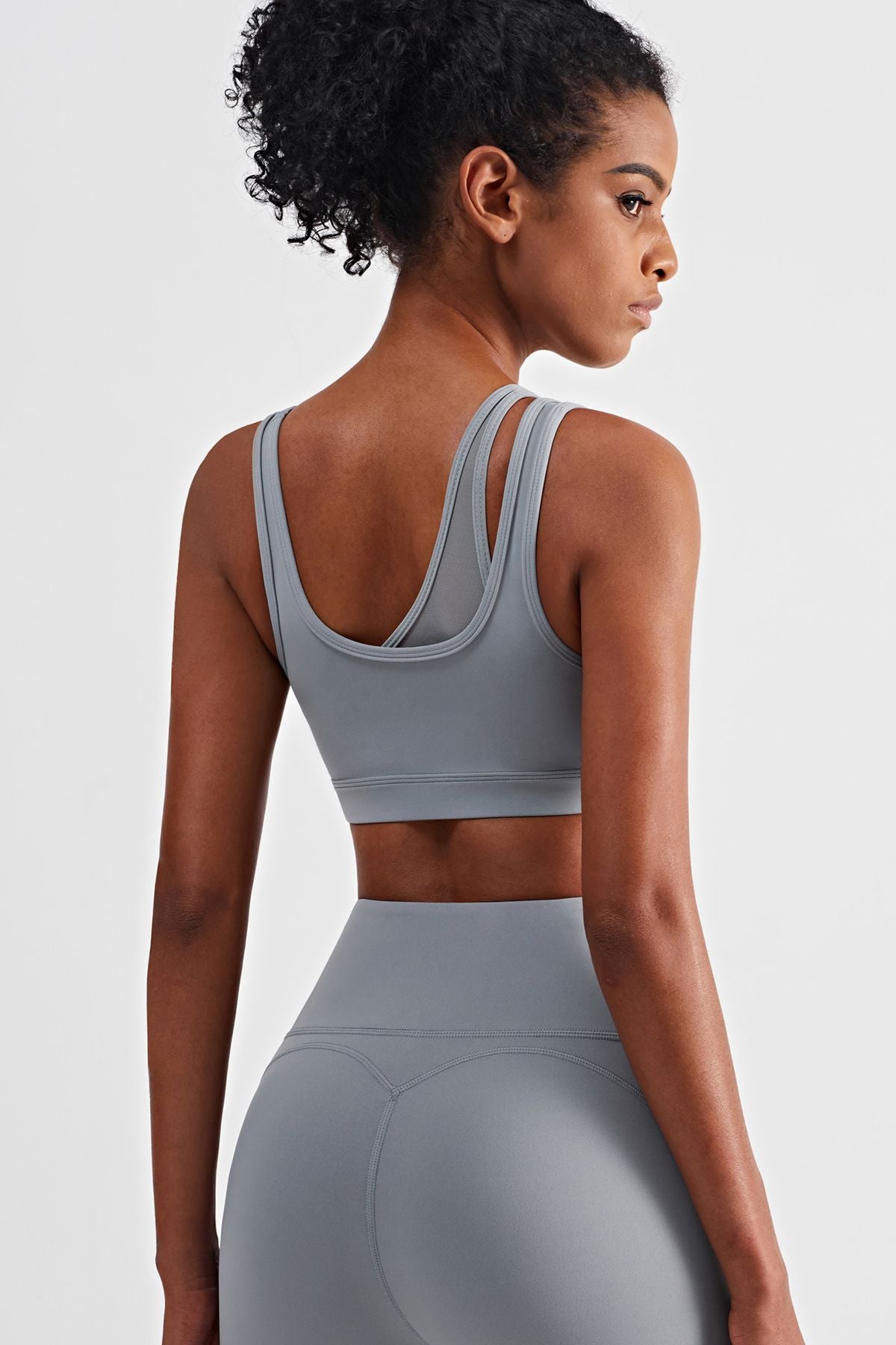 Mesh Insert Sports Bra Light Support by bornfocus