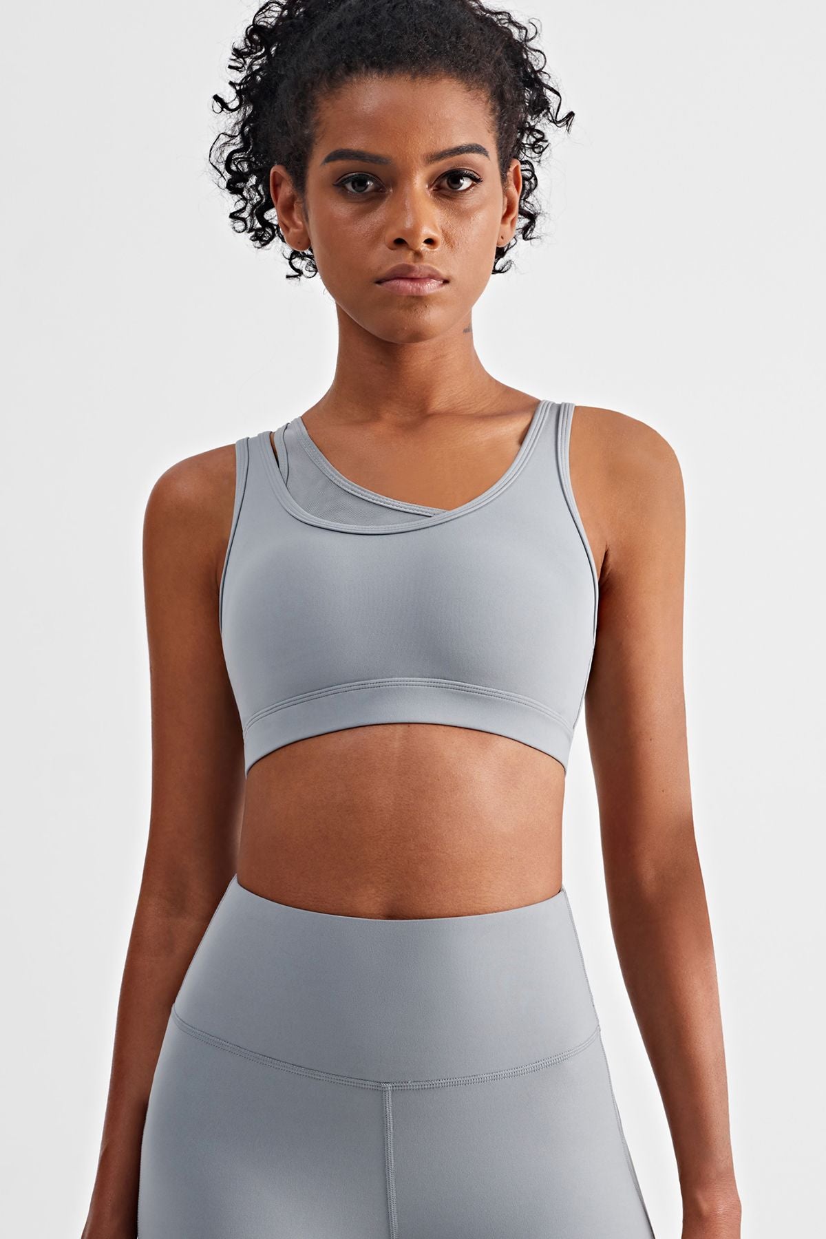 Mesh Insert Sports Bra Light Support by bornfocus