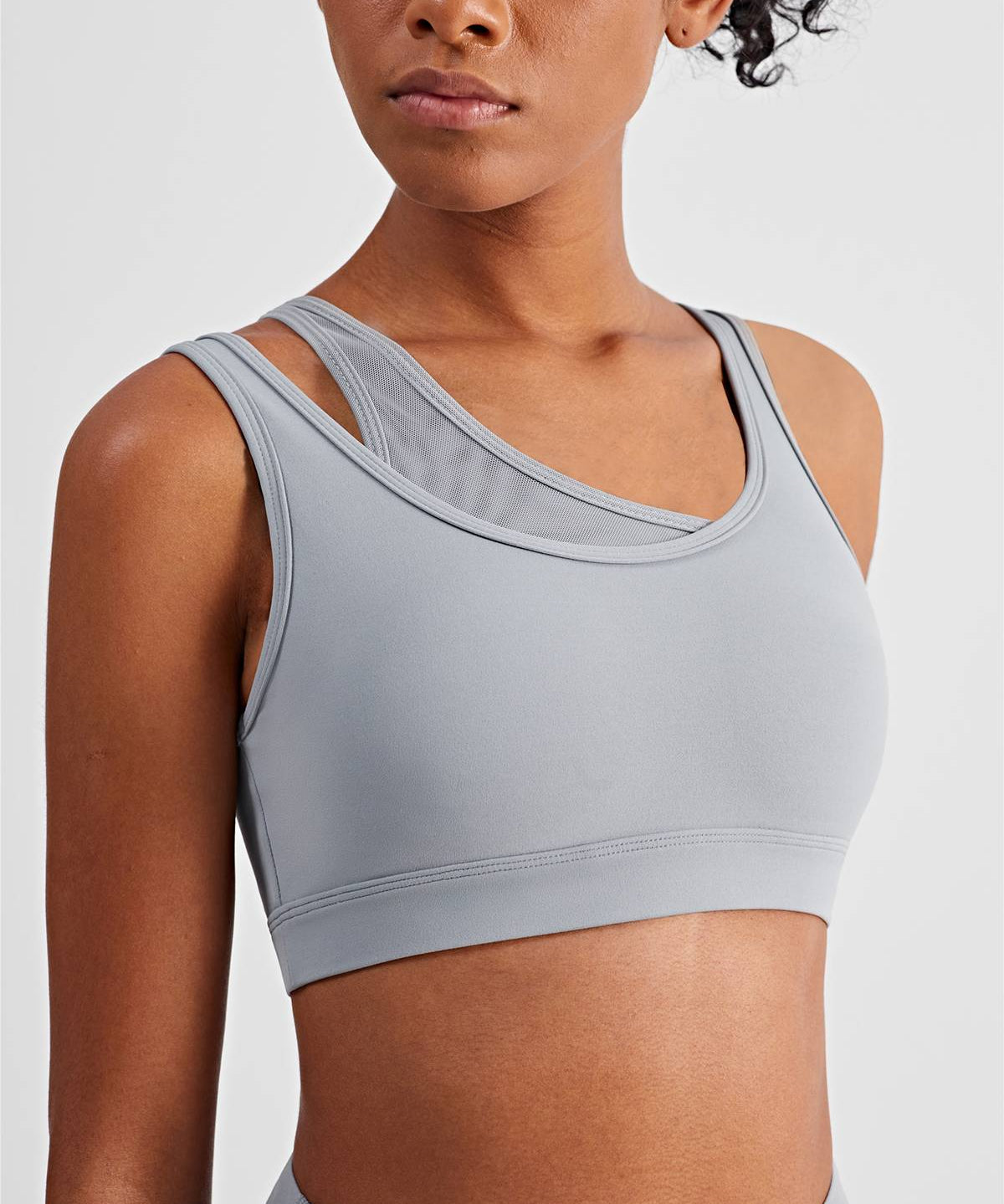 Mesh Insert Sports Bra Light Support by bornfocus