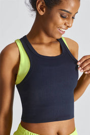 Cropped Racerback Tank Tops by bornfocus