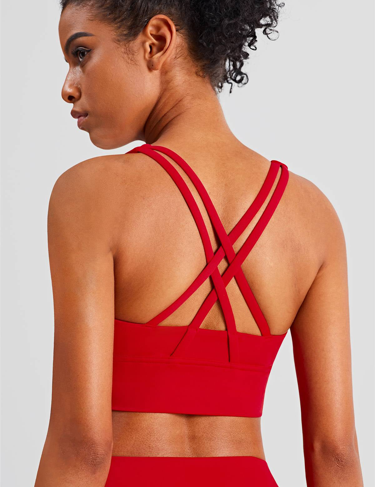 Strappy Back Sports Bra by bornfocus