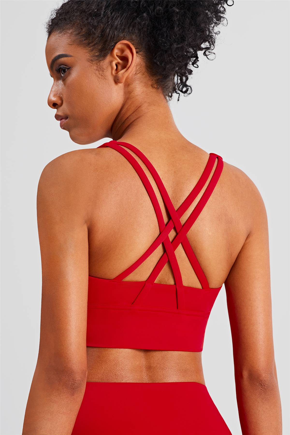 Strappy Back Sports Bra by bornfocus