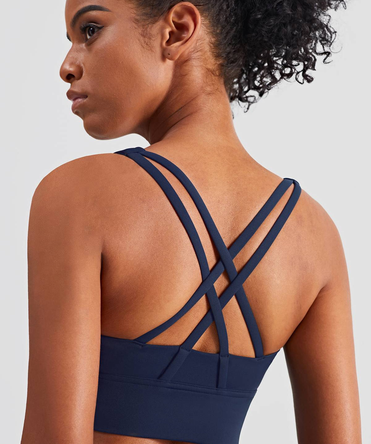 Strappy Back Sports Bra by bornfocus