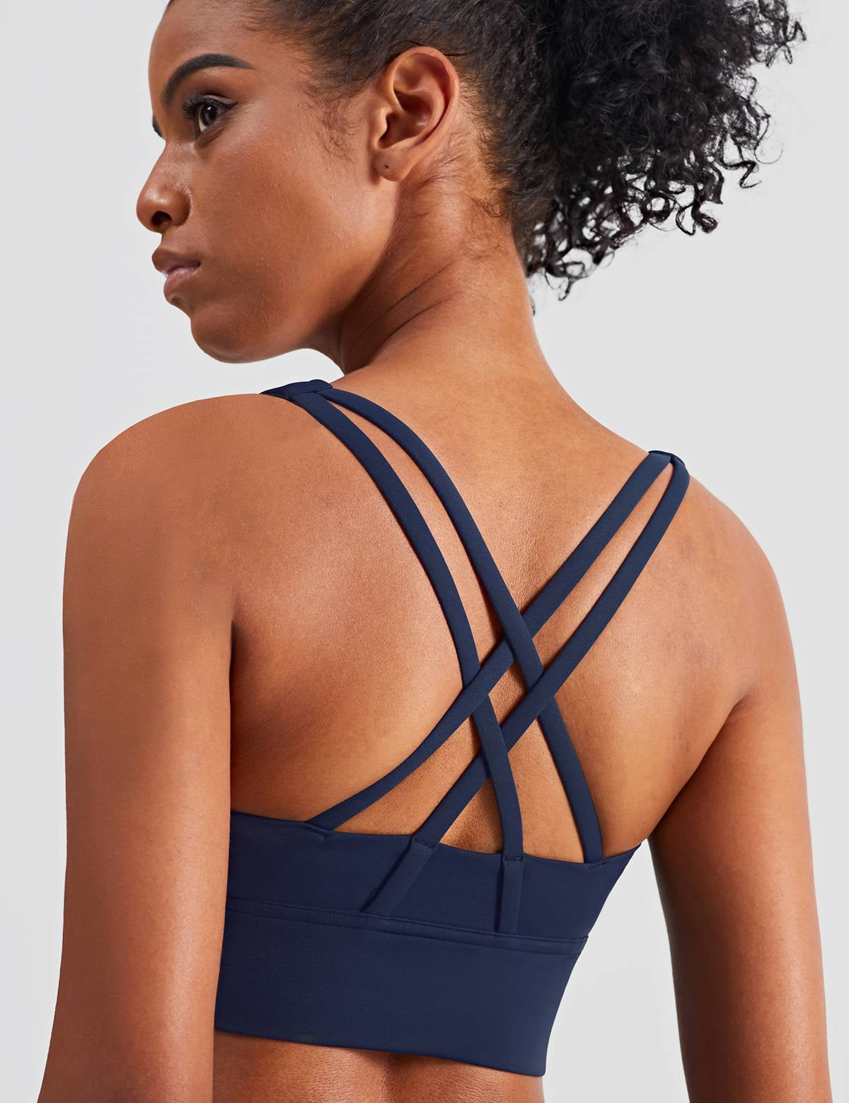 Strappy Back Sports Bra by bornfocus